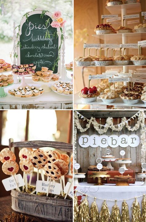 Tasty pie bars | See more great wedding food ideas on www.onefabday.com Food Stations Ideas, Wedding Food Ideas, Food Glorious Food, Wedding Food Stations, Buffet Dessert, Wedding Pie, Beaux Desserts, Dessert Bar Wedding, Reception Food