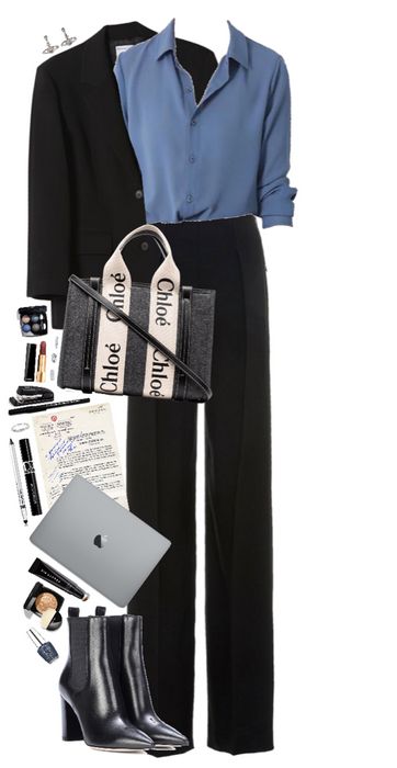 Marketing Major Outfits, Business Management Outfit, Accounting Women Outfits, Management Outfits For Women, Business Women Outfits Classy, Ceo Aesthetic Woman Outfit, Journalist Outfit Reporter, Classy Black Outfits For Women, Outfit Ideas Office Business Casual