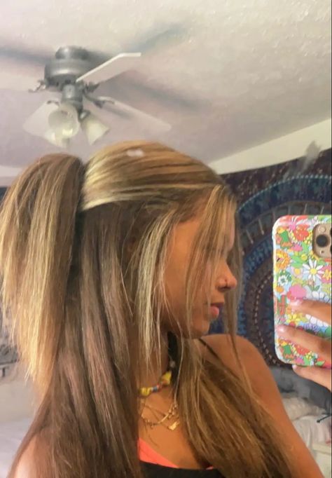 Hair Styles For Highschool, Straight Hairstyles White Girl, Good School Hairstyles, Basic White Girl Hairstyles, Back To School Hairstyles Straight Hair, Cute Hair Inspo For School, Hair Styles For School Pictures, Cute Hairstyles For Blonde Hair, Cute Comfy Hairstyles