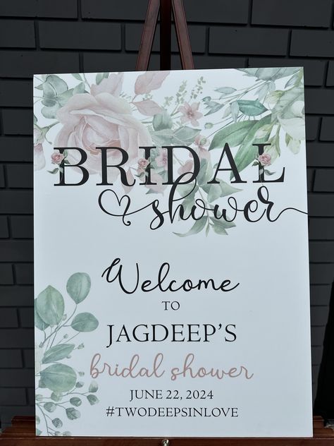 Floral Bridal Shower Welcome Sign, Bridal Shower Decor, Floral Bridal Shower, Floral theme, Garden Bridal Shower, Simple Bridal Shower Bridal Shower Floral Theme, Bridal Shower Simple, Unique Bridal Shower Themes, Welcome Sign Bridal, Bridal Shower Floral, Theme Garden, Simple Bridal Shower, Garden Bridal Showers, Bridal Shower Decor