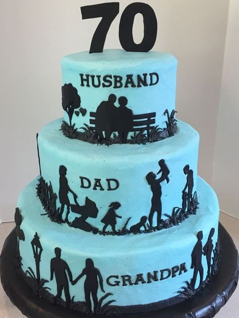 70th Birthday Cake For Men, Grandpa Birthday Cake, 60th Birthday Cake For Men, 75 Birthday Cake, 90th Birthday Cakes, Birthday Cake For Husband, 70th Birthday Cake, 80 Birthday Cake, Dad Birthday Cakes