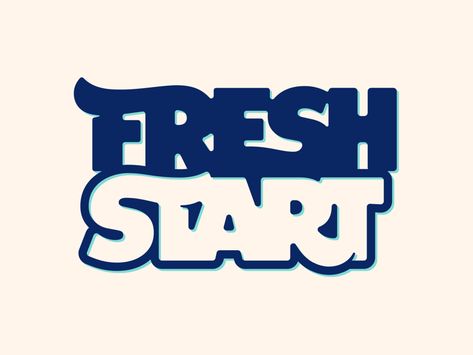 Fresh Start awash sans serif type fresh start futura typography lettering Noir Typography, San Serif Typography, Fresh Typography, Start Logo, Fresh Logo Design, Sans Serif Typography, House Wash, Fresh Logo, Typography Lettering