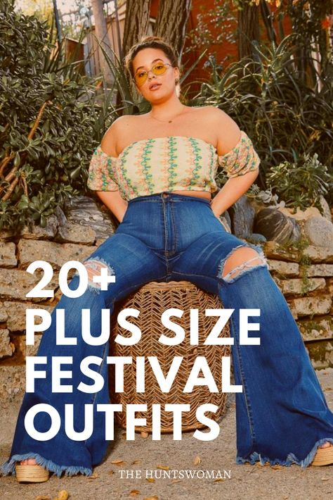 Plus Size Festival Outfit Hello and hi! Today on my fashion blog, I am sharing ideas for 7 different festival outfits – with info on what brands to shop! Whether you’re headed to a multi-day festival or hanging out for the day, these plus size festival outfits are fun, trendy – and will look super cute on The Gram! Coachella Outfit Plus Size, Boho Concert Outfit, Outdoor Festival Outfit, Festival Outfits Plus Size, Electro Festival Outfit, Plus Size Concert Outfit, Rock Festival Outfit, Summer Music Festival Outfits, Outdoor Concert Outfit