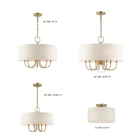 Sand & Stable Madri Shaded Drum Chandelier & Reviews - Wayfair Canada Drum Shade Chandelier, Drum Pendant Lighting, Classic Chandeliers, Decorative Light Bulbs, Curtain Hardware, Hallway Lighting, Drum Chandelier, Livex Lighting, Drum Pendant