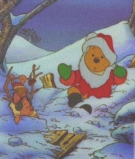 Winnie The Pooh Christmas, Christmas Dreaming, Disney Icons, Christmas Aesthetic Wallpaper, Christmas Collage, Anime Christmas, Christmas Phone Wallpaper, Cute Christmas Wallpaper, Christmas Feeling