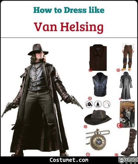 Van Helsing Costume for Cosplay & Halloween 2021 Van Helsing Halloween Costume, Van Helsing Outfit, Van Helsing Costume, Van Helsing Aesthetic, Van Helsing Cosplay, Van Helsing Movie, Van Helsing Dracula, Hellsing Cosplay, Leather Duster