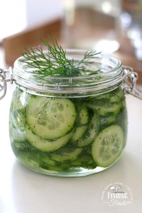 Kurkku Tilli Salaatti - Finnish Pickled Cucumber & Dill Salad. This is a gorgeous sweet and sour, cucumber and dill salad that is refreshing and crisp Dill Salad Recipe, Finland Food, Finnish Cuisine, Dill Salad, Cucumber Dill Salad, Finnish Recipes, Pickled Cucumber, Cucumber Dill, Brine Recipe