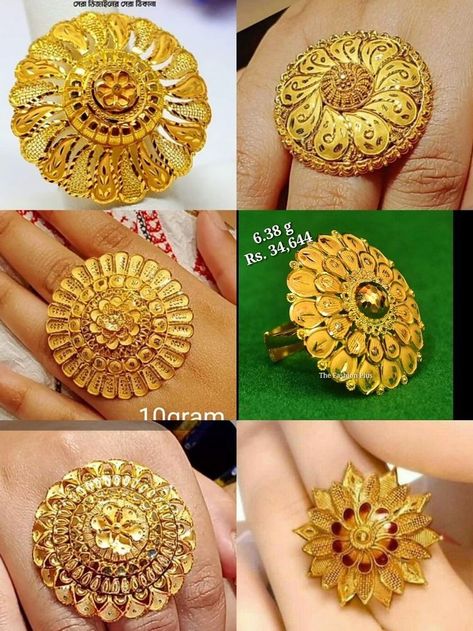 Ladies finger ring design https://youtu.be/Ea0jxzY40K0 Umbrella Ring Gold, Arabian Jewellery, Finger Ring Design, Jewellery Earrings Gold, Gold Hoop Earrings Style, Ladies Finger Ring, Beautiful Gold Earrings, Ladies Gold Rings, Beautiful Gold Rings