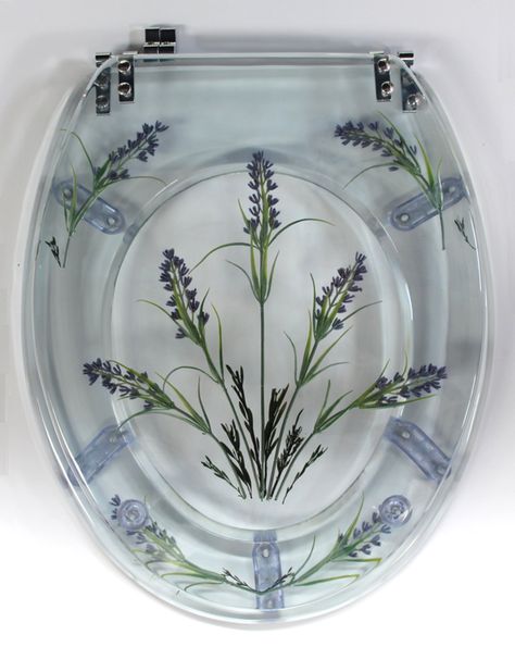 Resin toilet seat Lavender Pretty Toilet Seat, Toilet Seat Ideas, English Toilet Seat, Aesthetic Toilet, Resin Toilet Seat, Stylish Bathroom Design, Heated Toilet Seat, Wooden Toilet Seats, Toilet Cubicle