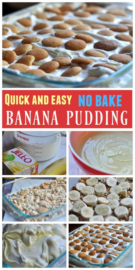 Banana Pudding - Dining with Alice Quick Banana Pudding, Nilla Wafer Banana Pudding, Homemade Banana Pudding Recipe, Easy Banana Pudding Recipe, Magnolia Bakery Banana Pudding, Banana Pudding Desserts, Easy Banana Pudding, Southern Banana Pudding, No Bake Banana Pudding