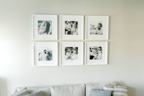 Ikea Photo Wall, Ikea Gallery Wall, Gallery Photo Wall, Ikea Daybed, Dining Room Gallery Wall, Gallery Wall Inspiration, Living Room Area, Living Room And Dining Room, Traditional Living