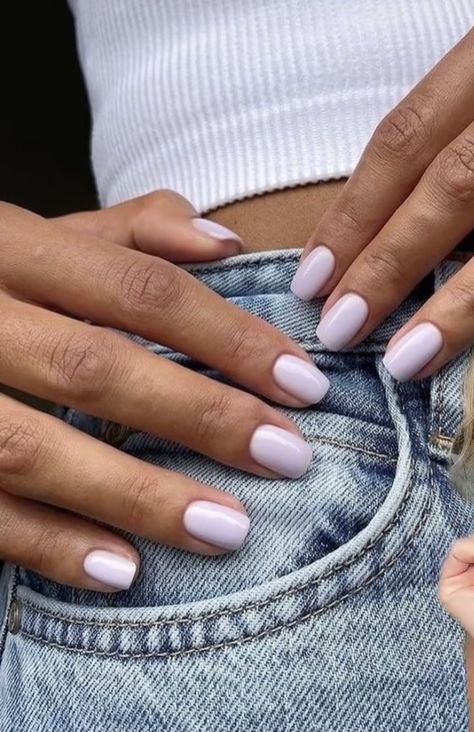 Plain Nail Inspo Summer, Acrylic Nail Solid Color, Cute Plain Summer Nails, Cute Plain Nail Ideas, Plain Coloured Nails, Nails Acrylic Plain Colors, Nail Inspo One Color, Nail Inspo Plain, Summer Plain Nails