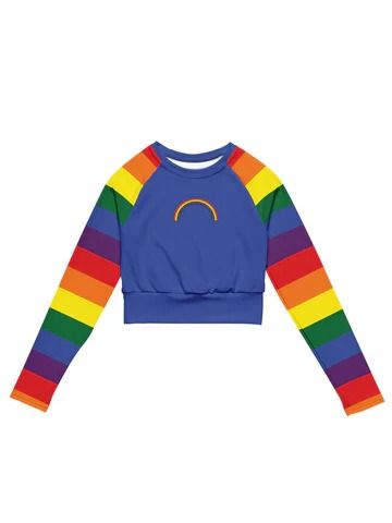 Tops – www.shopsoftcore.com Plus Size Alternative, Goth Crop Top, Pride Clothing, Pansexual Pride, Rainbow Outfit, Pride Outfit, Rainbow Brite, Rainbow Shirt