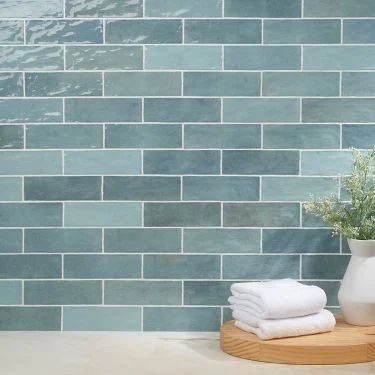 Handmade Tiles & Backsplashes | TileBar.com Shades Of Dark Blue, Polish Ceramics, Glazed Ceramic Tile, Ceramic Subway Tile, Ivy Hill Tile, Ceramic Floor, Tile Work, Ceramic Wall Tiles, Subway Tile