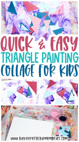 Practice shapes and explore visual arts with your preschoolers using this Triangle Painting for Kids. This engaging and hands-on activity is perfect for teaching little learners about the Sahara Desert and The Great Pyramid. You&'re definitely not going to want to miss this adorable painting for kids activity! #triangle #pyramids #desert #preschool #painting Triangle Crafts For Preschoolers, Triangle Art For Toddlers, Triangle Crafts For Toddlers, Triangle Lesson Plans Preschool, Triangle Prek Activities, Desert Preschool, Triangle Collage, Triangle Painting, Collage For Kids