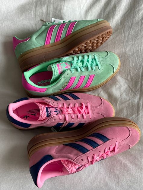 Adidas Bold, Pink Adidas Shoes, Gazelle Bold, Bold Shoes, Green Adidas, Dr Shoes, Everyday People, Adidas Shoes Women, Adidas Girl