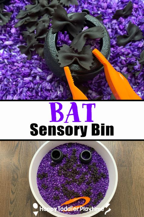 Bats Activities, Halloween Activities For Toddlers, Sensory Tub, Spooky Movies, Baby Learning Activities, Sensory Bin, Baby Sensory, Early Literacy, Homeschool Preschool