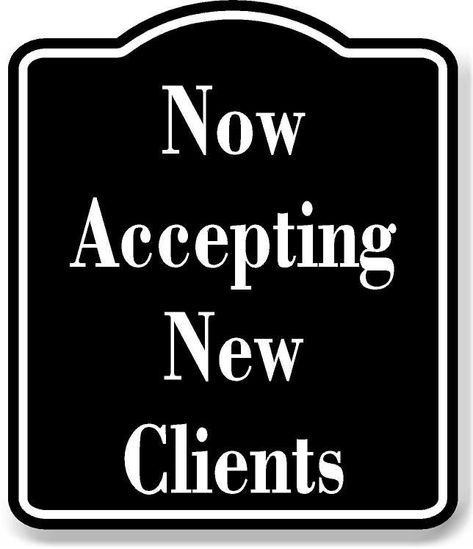 Now Accepting New Clients BLACK:  Aluminum Composite Sign crafted from premium grade industrial materials. Our signs with professional grade graphics and superior printing look great both indoors and outdoors. Lash Marketing, Lash Spa, Business Cleaning Services, Now Accepting New Clients, Affirmation Daily, Hairstylist Quotes, Industrial Materials, Accepting New Clients, Lash Studio