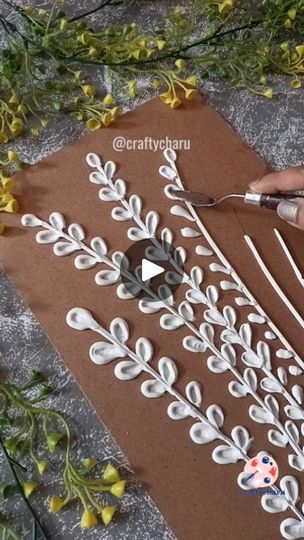 Art With Wall Putty, Wall Putty Texture Design On Canvas, Craft With Wall Putty, Fevicol Painting, Mdf Board Craft, Mdf Board Painting Ideas, Wall Putty Texture Design, Wall Putty Art, Putty Art