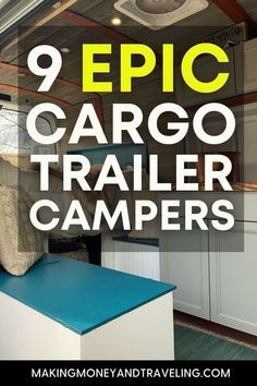 Converted Cargo Trailer To Camper, Camper Conversion Diy, Trailer Conversion Ideas, Diy Cargo Trailer, Small Cargo Trailers, Converted Cargo Trailer, Utility Trailer Camper, Trailer Camper Conversion, Cargo Camper