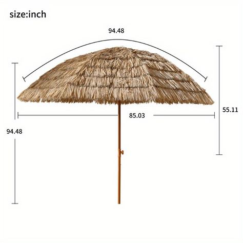 8'Thatch Patio Tiki Umbrella Tropical Palapa Raffia Tiki Hut Hawaiian Hula Beach Umbrella, Straw umbrella W2516P180015 https://share.temu.com/KJyrD0S5b4A via @shoptemu Straw Umbrella, Tiki Umbrella, Blue French Tips, Glossier Pink, Tiki Hut, Shade Structure, Gradient Design, Beach Umbrella, Outdoor Store