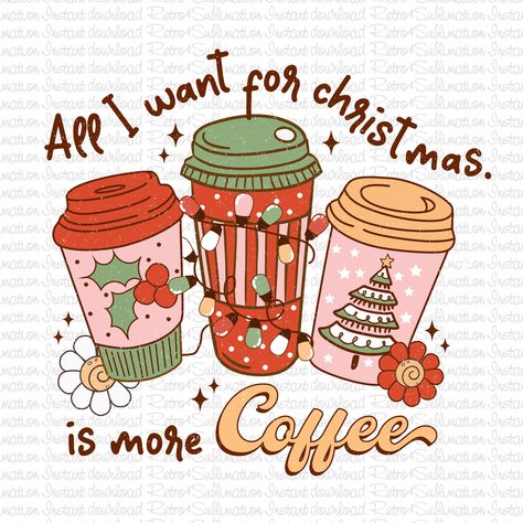 Coffee Christmas Tree, Christmas And Coffee, Christmas Tree Png, Preppy Christmas, Coffee Drawing, Christmas Doodles, Tree Png, Coffee Png, Money Save