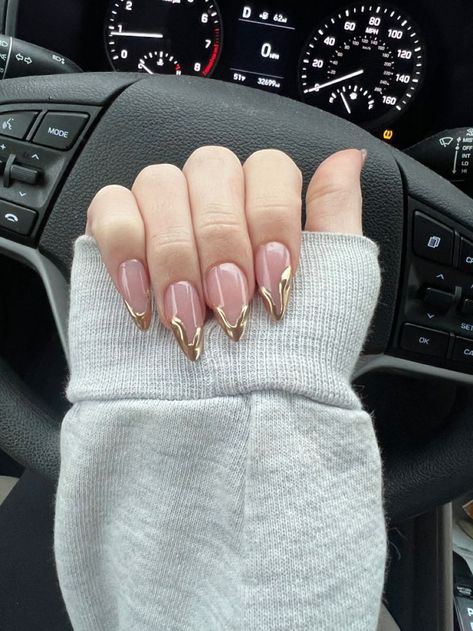 Acrylic French Nails, Fall Nude Nails, Paznokcie Hello Kitty, Acrylic French, Kutek Disney, Manikur Kuku, Nail Looks, Romantic Nails, Drip Nails