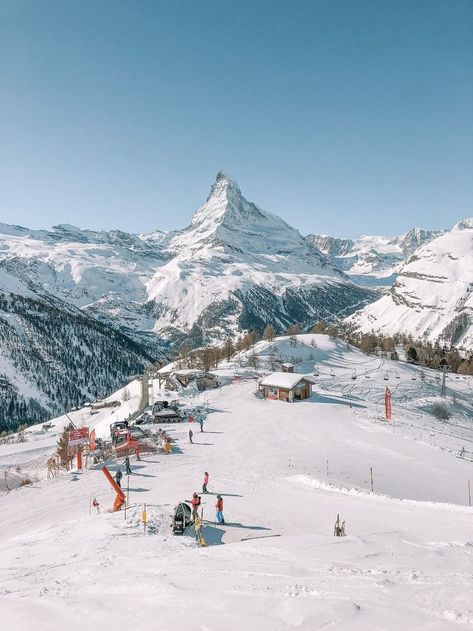 Skiing In Zermatt, Switzerland... (14) Snowy Places, Zermatt Ski, Switzerland Wallpaper, Switzerland Zermatt, Matterhorn Switzerland, European Winter, Switzerland Photography, Skiing Aesthetic, Switzerland Vacation