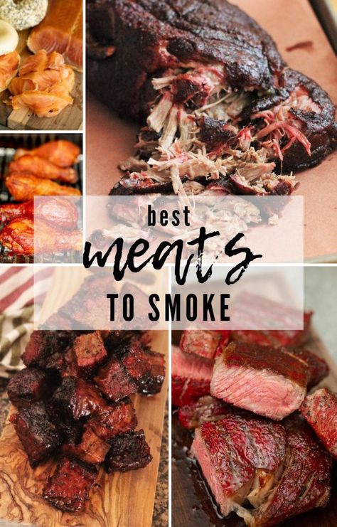 Appetizers Meat, Smoker Recipes Electric, Keto Meat, Smoked Pork Ribs, Smoked Beef Brisket, Smoker Cooking, Pellet Grill Recipes, Traeger Recipes, Smoked Pulled Pork