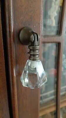 Antique Brass Style Drawer Pulls Handles Teardrop Glass Kitchen Cabinet Knobs | eBay