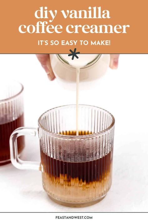 Level up your mornings with Homemade Coffee Creamer. With just three ingredients, it’s easy to make and cheaper than buying store-bought. And you can customize it with your preferred type of milk and flavor it so many ways. https://feastandwest.com/2024/02/08/homemade-coffee-creamer/ Peppermint Coffee Creamer, Unsweetened Condensed Milk, Vegan Creamer, Frozen Drinks Alcohol, Coconut Creamer, Vanilla Coffee Creamer, Condensed Coconut Milk, Flavored Coffee Creamer, Homemade Coffee Creamer