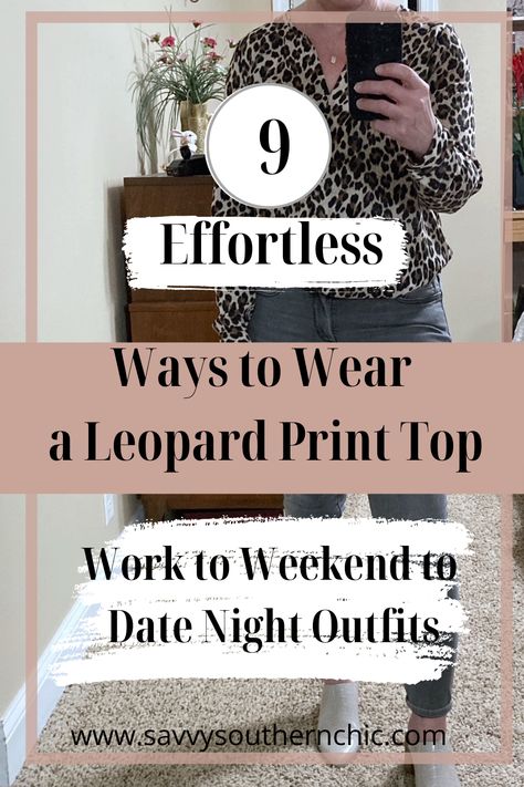 Yes, you can wear leopard print as part of your fashion over 40. Choose a classic modest cut blouse and wear it with jeans and with work wear. Here are nine ways to wear a leopard print top. Leopard Print Tops For Women, Cheetah Print Blouse Outfit, Leopard Button Down Shirt Outfit, Animal Print Top Outfit Ideas, Animal Print Blouse Outfit, Leopard Print Blouse Outfit, Leopard Print Shirt Outfit, Animal Print Shirt Outfit, Animal Print Top Outfit