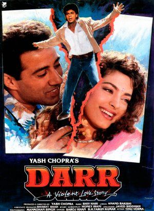 Darr (1993) Darr Movie, Triangle Movie, Interstellar Film, Old Bollywood Movies, Movies To Watch Hindi, Srk Movies, Best Bollywood Movies, Posters Movie, Old Bollywood Songs