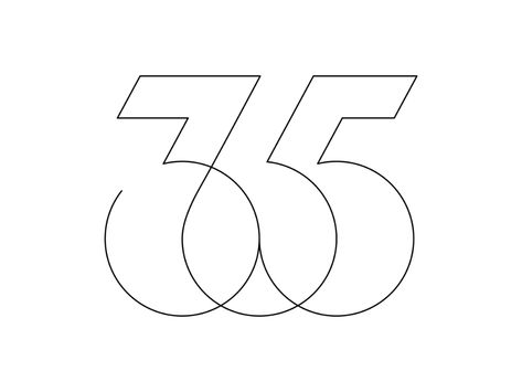 365 by George Bokhua on Dribbble Logo Design Negative Space, Logo Design Set, Logo Design Inspiration Branding, Logo Number, Anniversary Logo, Best Logo Design, Graffiti Lettering, Logo Mark, Logo Images