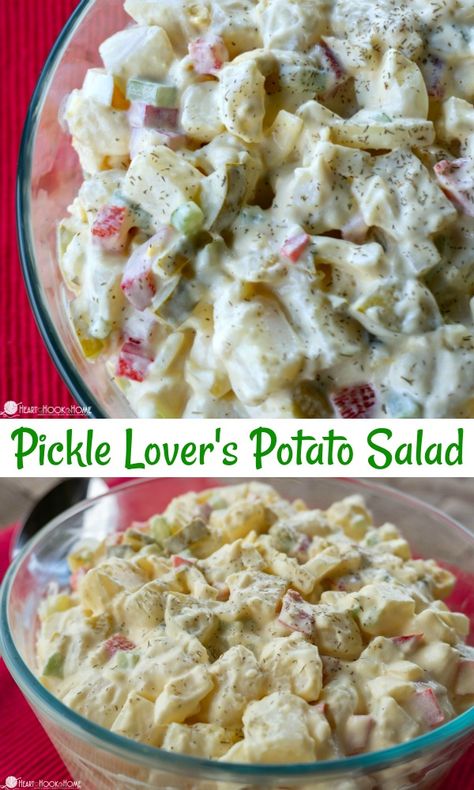 Potato Salad With Pickle Juice, Recipes That Use Pickles, Potato Salad With Relish, Recipes Using Pickles, Potato Salad With Pickles, Pickle Festival, Cajun Potatoes, Potatoe Salad, Potato Salads