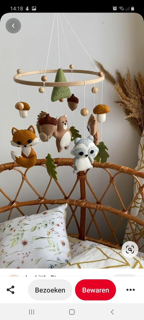 Forest Mobile, Animal Mobile, Woodland Mobile, Mobile Crib, Nursery Room Design, Baby Boy Room Nursery, Felt Mobile, Baby Room Design, Nursery Baby Room