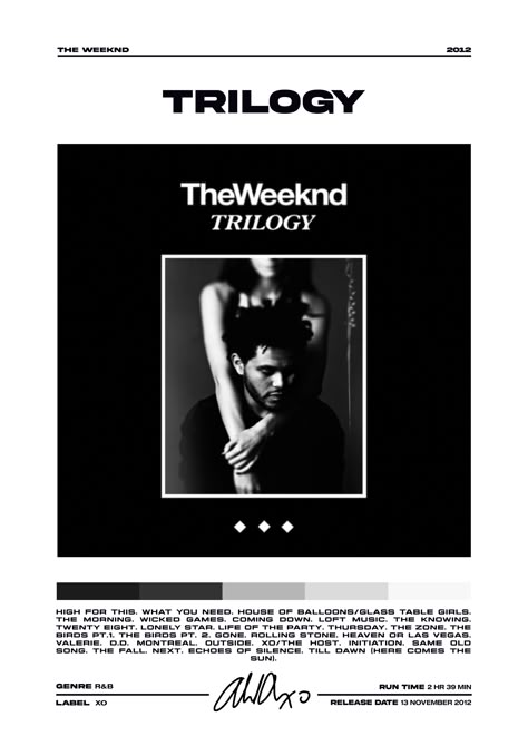 The Weeknd Weeknd Trilogy Poster, Trilogy Poster, Weeknd Trilogy, The Weeknd Trilogy, Weeknd Poster, The Weeknd Poster, House Of Balloons, Film Posters Minimalist, Wicked Game