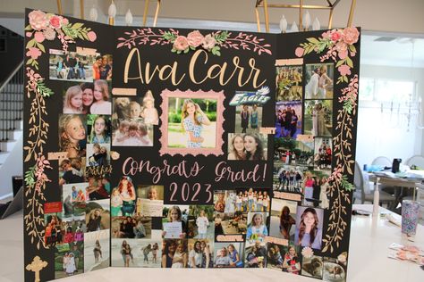 Graduation Memory Board, Graduation Poster Boards, Graduation Photo Boards, Graduation Picture Boards, Graduation Party Picture Display, Senior Board, Graduation Party Pictures, Graduation Boards, Graduation Party Table