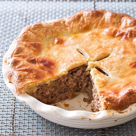 Cooks Illustrated  Unless your ancestors were French Canadian, tourtière just may be the most delicious  Christmas tradition you’ve never heard of. French Meat Pie, French Meat, Meat Pie Recipe, Pork Chili, Comforting Dinner, Salad Mixed Greens, French Canadian, Pot Pies, Cooks Illustrated