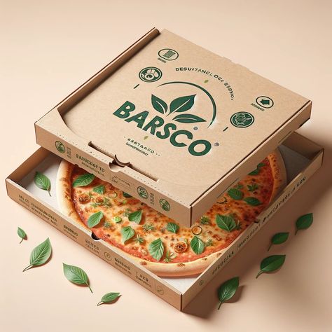 🍕✨ Introducing the Barsco Sustainable Pizza Box! ✨🍕 Say goodbye to waste and hello to eco-friendly dining with our innovative pizza packaging. Made from 100% recycled materials, our pizza boxes are not only durable and functional but also kind to the planet. 🌿 Why Choose Barsco Sustainable Pizza Boxes? ✅ Eco-friendly and recyclable ✅ Sturdy design to keep your pizza fresh and intact ✅ Customizable options for your brand ✅ Perfect for any pizzeria committed to sustainability Join us in mak... Food Boxes Packaging, Pizza Branding Design, Pizza Packaging Design, Pizza Box Packaging, Pizza Box Design, Pizza Packaging, Pizza Branding, Taco Pizza, Pizza Boxes