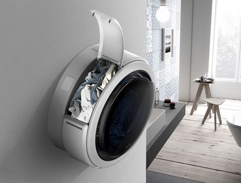 The washing/sharing machine | Yanko Design Kombi Home, Appliances Design, Smart Home Appliances, Portable Washing Machine, Showroom Interior Design, Laundry Room Design, Yanko Design, My New Room, 인테리어 디자인