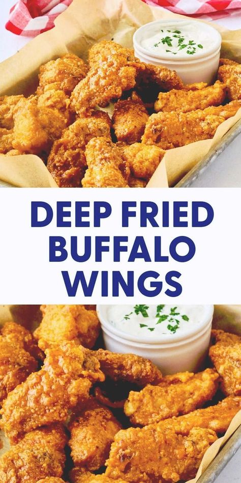 Hot Wings Recipe Fried, Wings Recipe Fried, Fried Hot Wings, Deep Fried Chicken Wings Recipe, Fried Wings Recipe, Breaded Wings, Hot Wings Recipe, Breaded Chicken Wings, Buffalo Wings Recipe