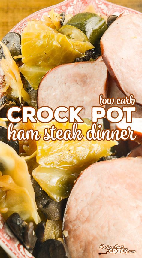 Keto Ham Steak Dinner Ideas, Keto Ham Steak Recipes, Slow Cooker Ham Steak, Ham Steak Instant Pot, Ham Steak In Crockpot, Ham Steaks In Crockpot, Crockpot Ham Steak Recipes, Crockpot Ham Steak, Ham Steak Dinner Ideas