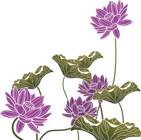 Floral Drawing Design, Paint Swatch Art, Saree Painting Designs, Lotus Flower Art, Korean Painting, Botanical Flower Art, Png Flower, Folk Art Flowers, Print Design Art