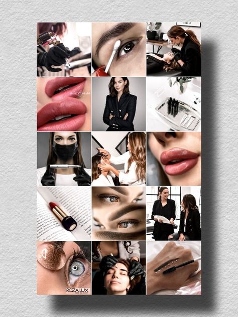 Permanent Makeup Studio, Makeup Studio Decor, Instagram Makeup Artist, Makeup Bar, Makeup Artist Branding, Permanente Make-up, Makeup Portfolio, Instagram Feed Ideas Posts, Artist Branding