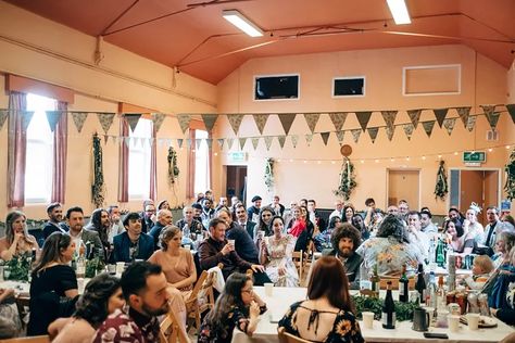 DIY Village Hall Wedding With Budget Under £5k Eco friendly Village Hall Wedding Reception, Banquet Hall Wedding, Village Hall Wedding, Eco Friendly Diy, Wedding Theme Inspiration, Community Halls, Eco Friendly Wedding, Wedding Hire, Wedding Hall