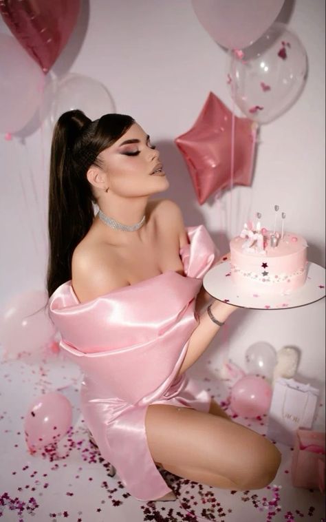 Pink Theme Photoshoot, Pink Photoshoot Ideas, Bday Photoshoot, Bday Shoot, Pink Backdrop, Birthday Shoot, Photoshoot Themes, Pink Lingerie, Pink Themes