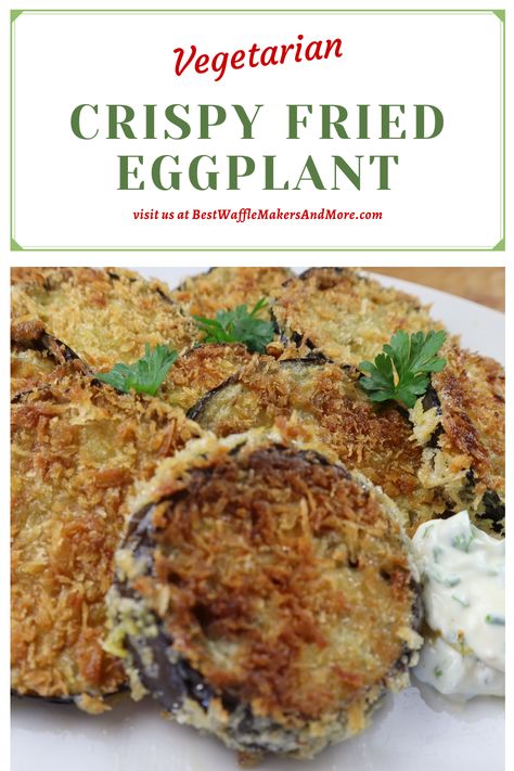 crispy fried eggplant Mini Eggplant, Breaded Eggplant, Crispy Eggplant, Baked Eggplant, Eggplant Recipes, Food Shows, Meatless Meals, Fine Food, Vegetable Side Dishes