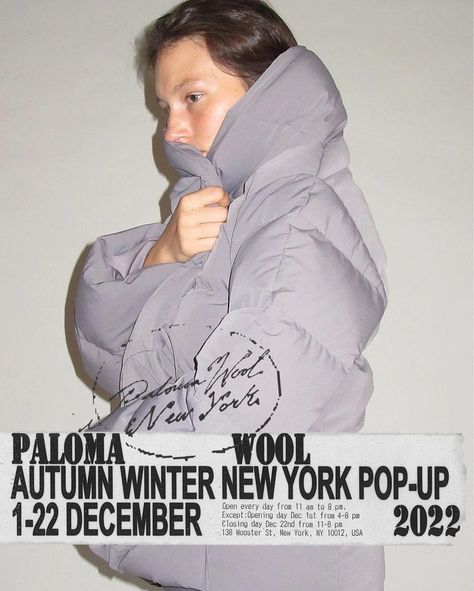 Closing Day, Paloma Wool, Fashion Graphic, Dream Team, Graphic Design Inspiration, Paloma, Pop Up, Autumn Winter, Fall Winter