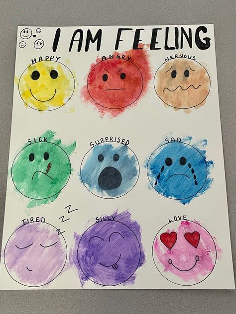 Feelings Movement Activities, Emotion Preschool Theme, Eyfs Personal Social Emotional Activities, All About Me Twos Theme, My Many Colored Days Activities Preschool, Feeling Theme For Preschool, Emotion Craft Preschool, Crafts About Emotions For Preschoolers, How To Teach Emotions To Preschoolers